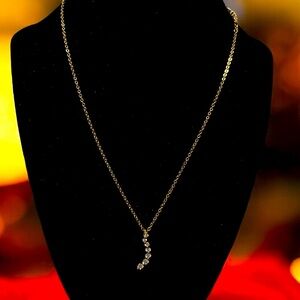 S Shape CZ Necklace